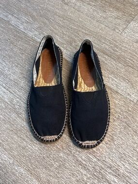 VISCATA BARCELONETA CANVAS ESPADRILLE BLACK FLATS SIZE 36 (5.5)